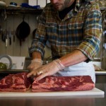 cutting a striploin